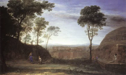 Landschaft mit Noli-me-tangere-Szene
